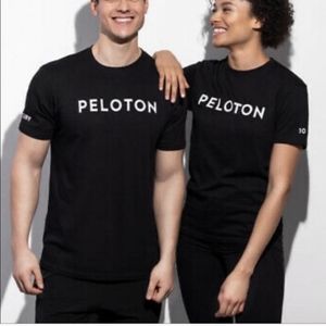 Peloton Black Cotton Tee Active Wear